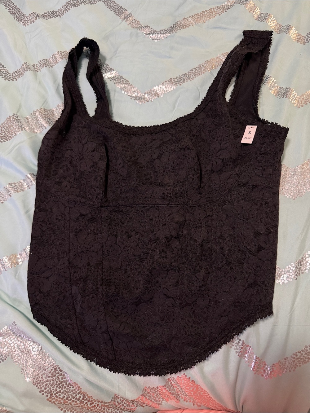 PINK Victoria's Secret Black Lace Camisole